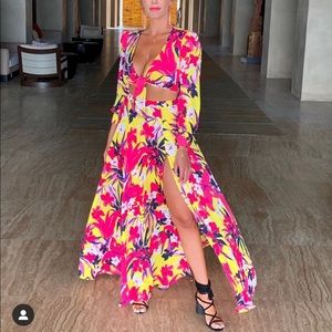 Nadine merabi two piece floral set